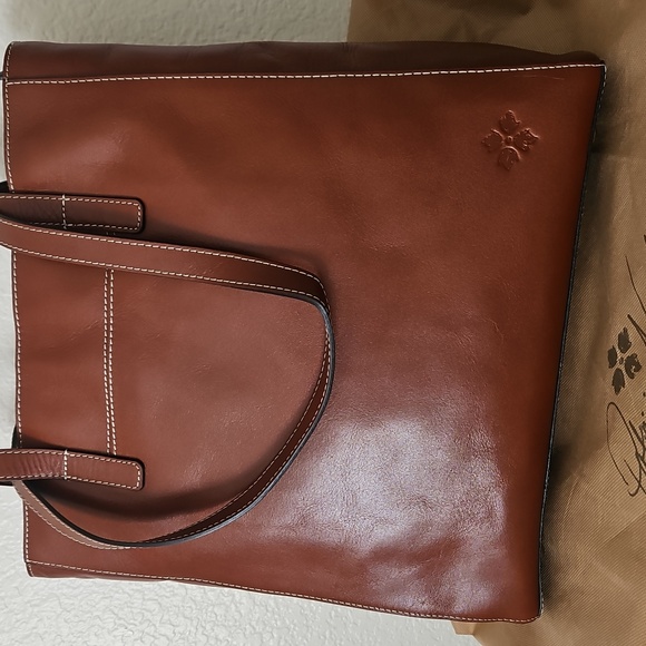 NWT Patricia Nash Brown Leather Viana Tanned Tote Bag Purse - Picture 5 of 15